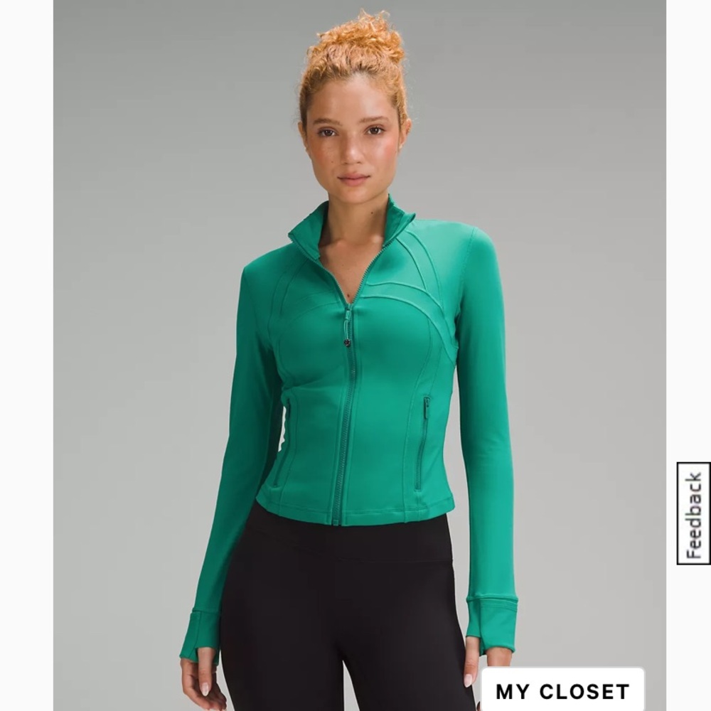 Worn once. Cascadia green cropped define jacket